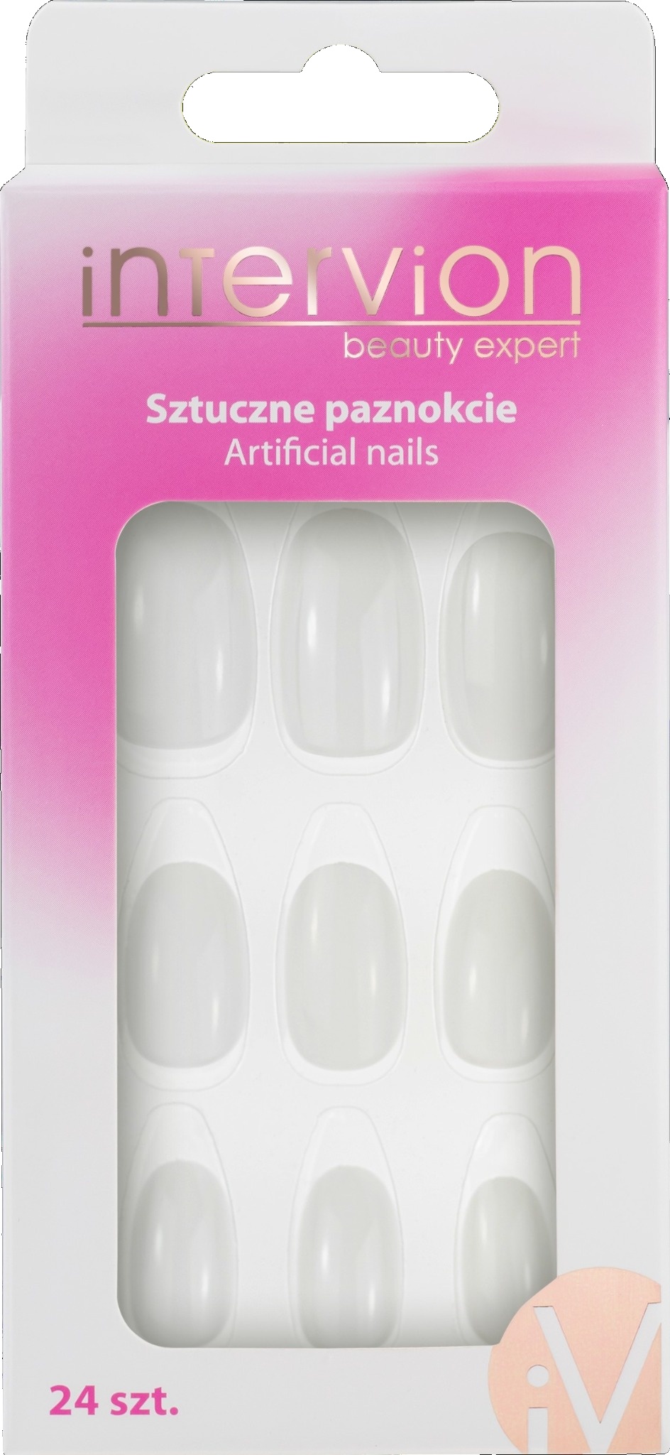 Unghii artificiale Inter-Vion în formă de lapte de migdale