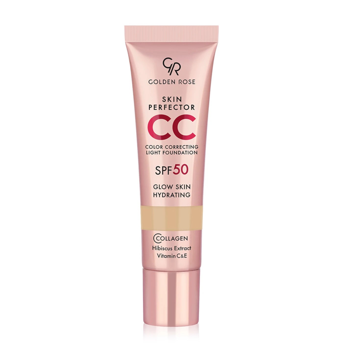 Golden Rose CC Skin Perfector Fond de ten corector cu SPF50 101 bej