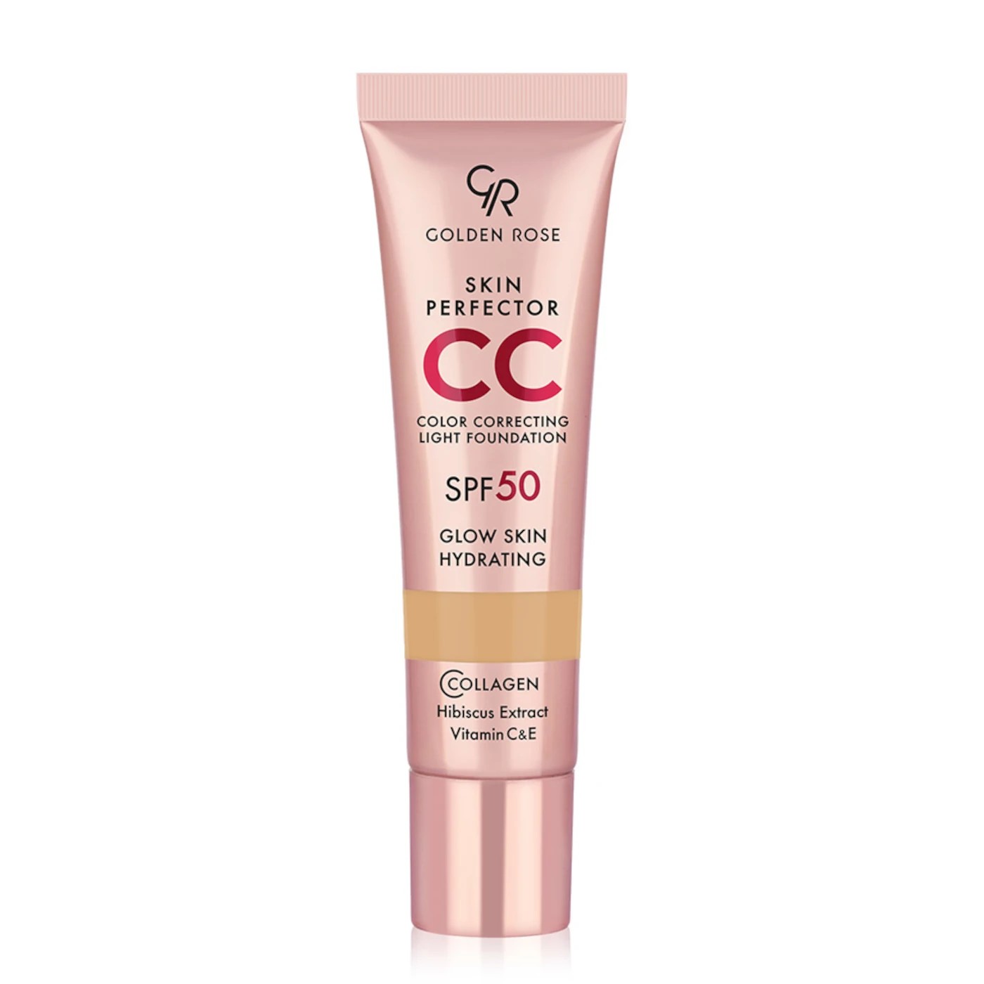 Golden Rose CC Skin Perfector Primer corectiv pentru față cu SPF50 102 Neutru
