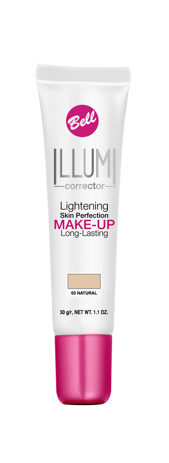 Bell Illumi Corrector Fluid iluminator și corector de lungă durată 03 Natural