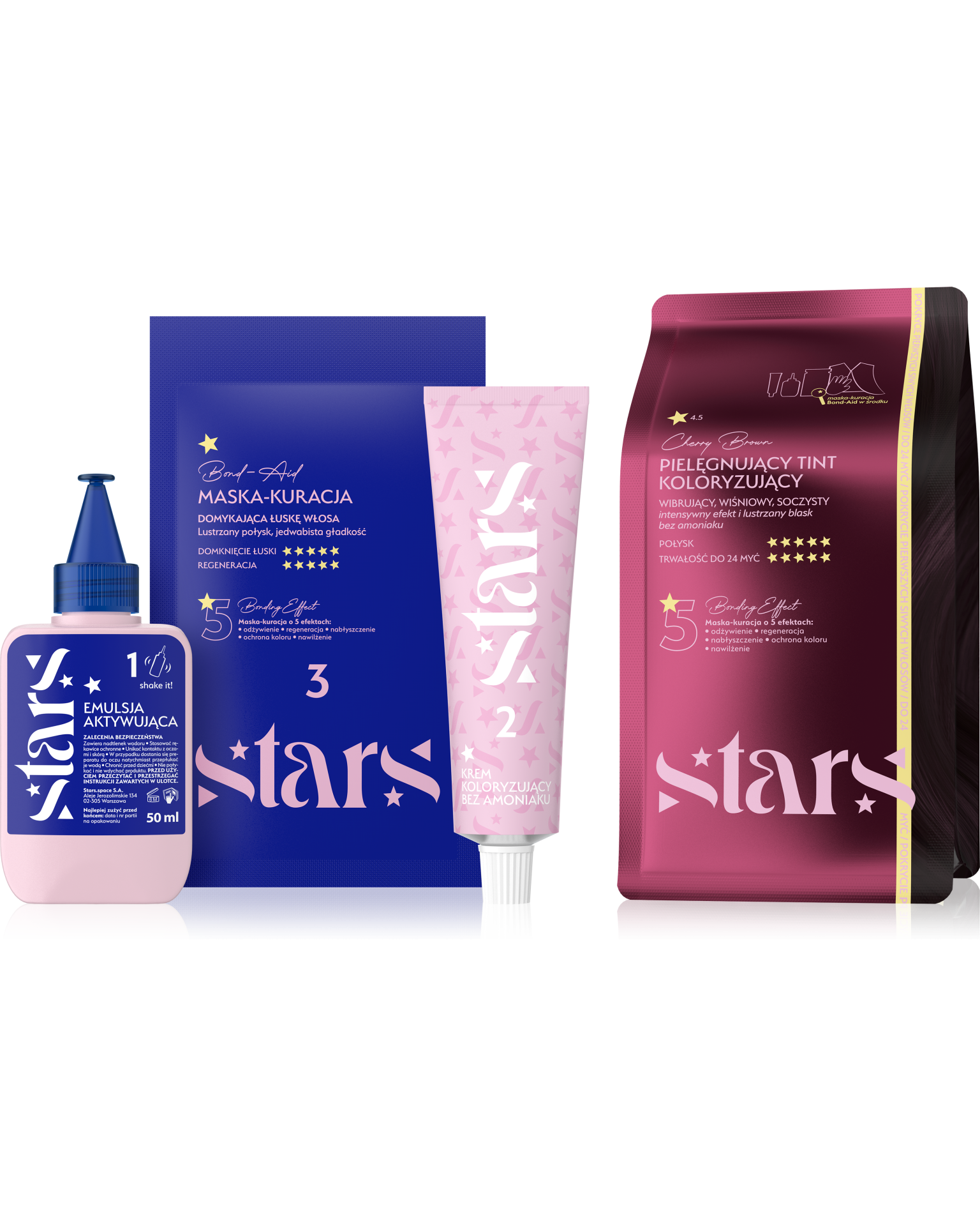 Stars Nurturing Hair Coloring Tint Cherry Brown