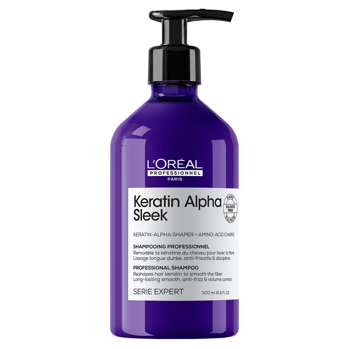 Loreal Professionnel Keratin Alpha Sleek Șampon pentru păr neted 500ml