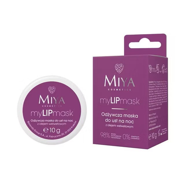 MIYA My Lip Mask Mască de noapte hrănitoare 10g