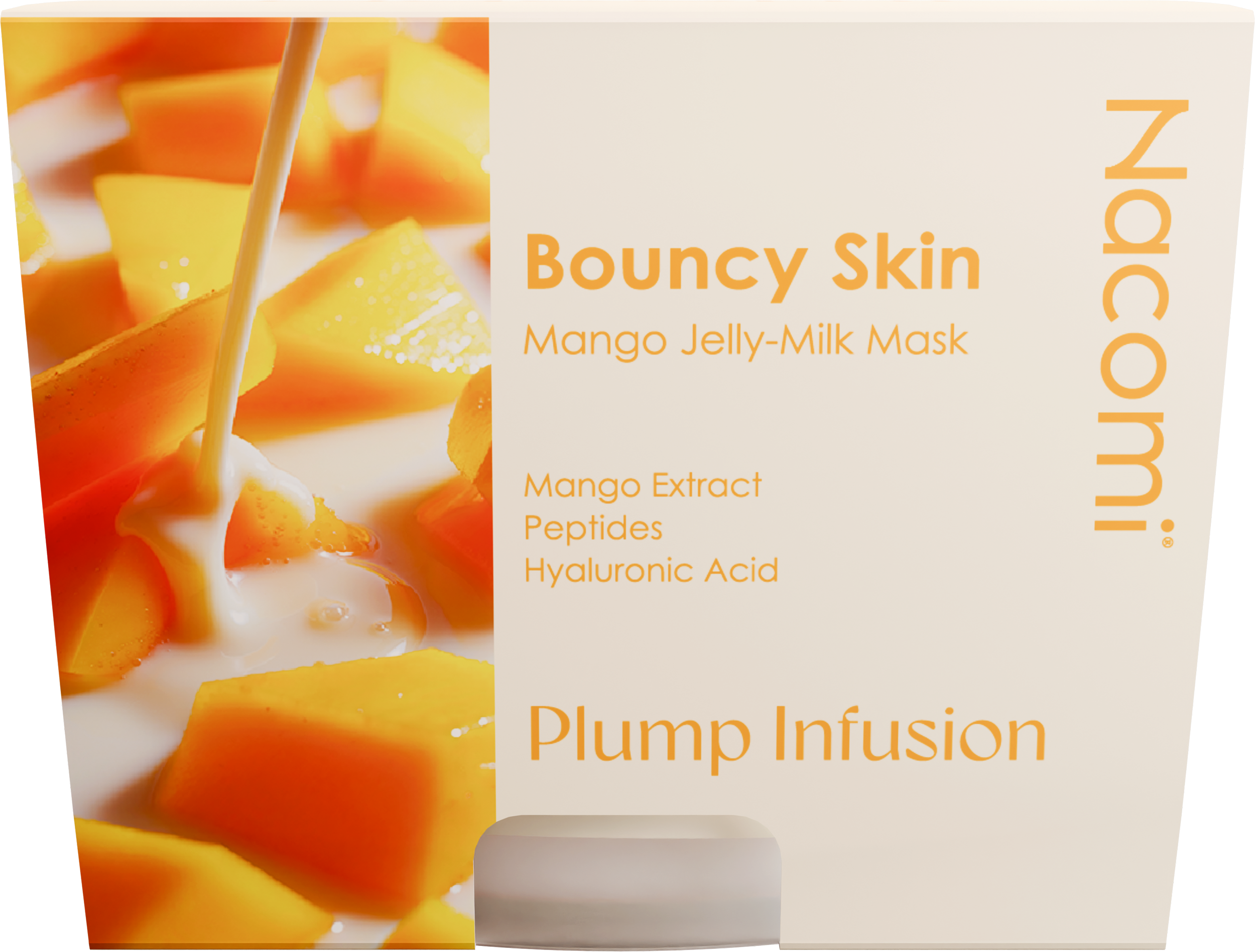 Nacomi Bouncy Skin Mango Jelly-Milk Mask Mască de față fermecătoare 80ml
