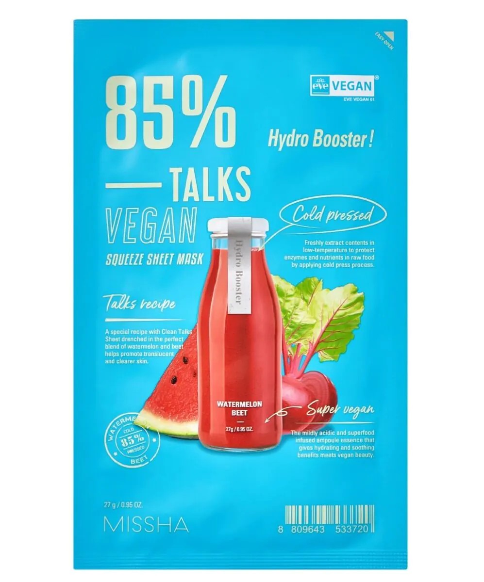 Missha Talks Vegan Hydro Booster Mască hidratantă