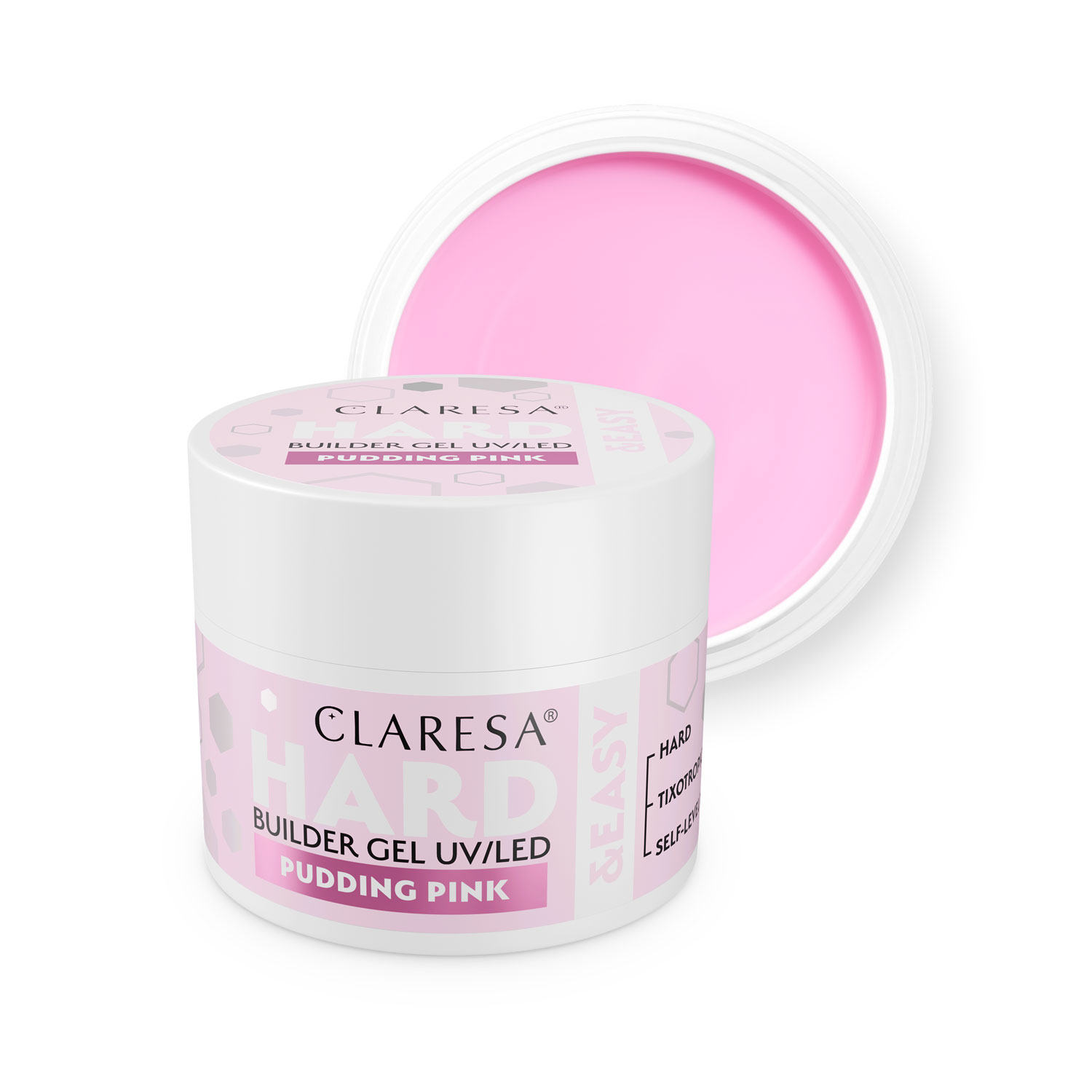 Claresa Building Gel Hard & Easy Pudding Roz 12g