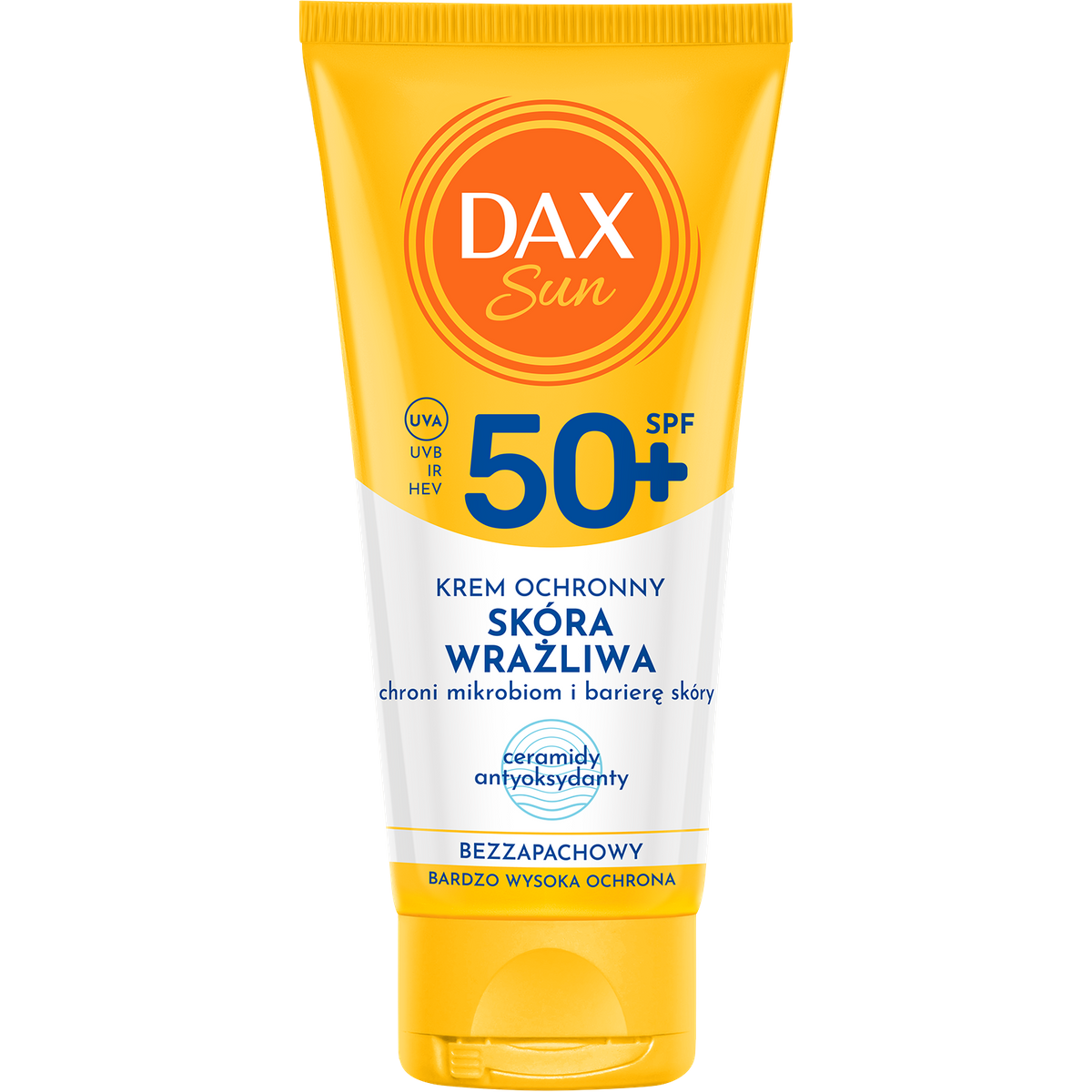 DAX SUN Cremă protectoare pentru piele sensibilă cu filtru SPF50+ 50ml
