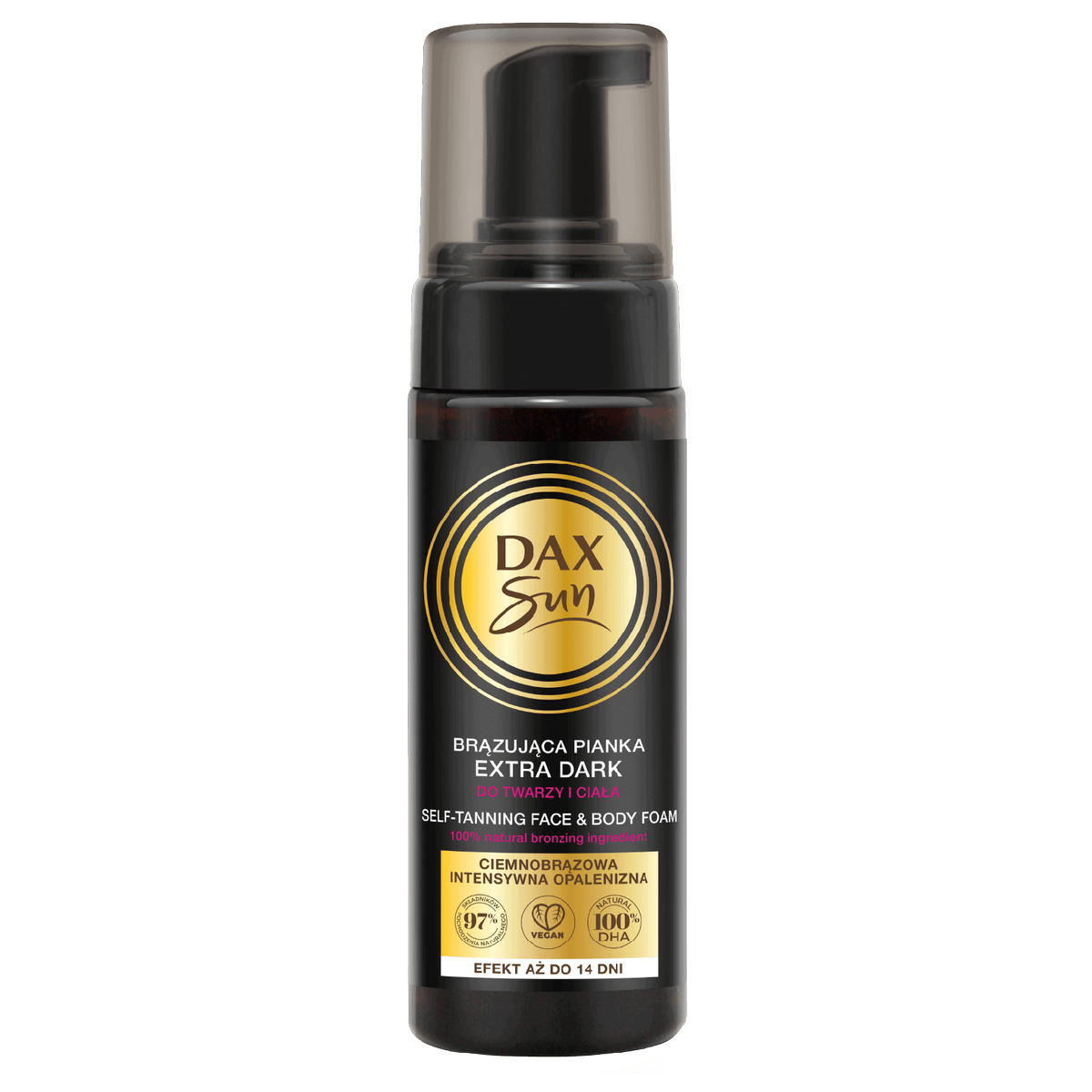 DAX SUN Spumă bronzantă pentru față și corp Extra Dark 160ml