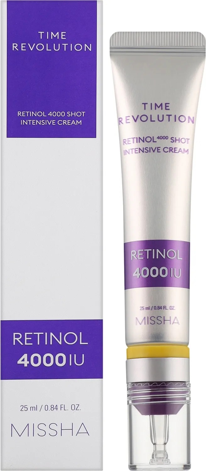 Missha Time Revolution Cremă de față cu Retinol 4000IU 25ml
