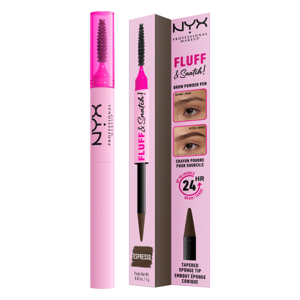 NYX Professional Makeup Fluff & Snatch! Espresso Powder Eyebrow Pen