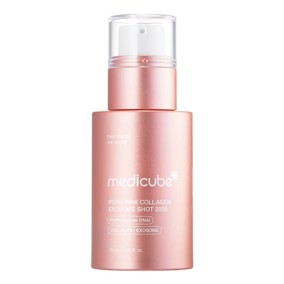 Medicube PDRN Pink Colagen Exosome Shot 2000 Ser de față fermecător 30ml