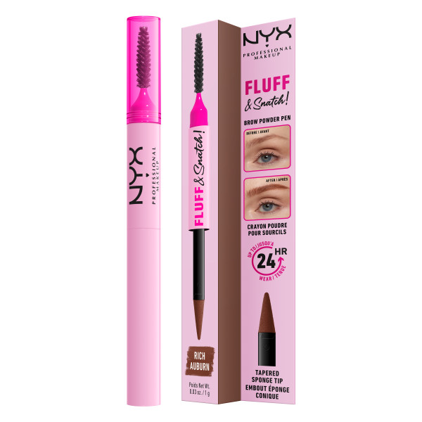 NYX Professional Makeup Fluff & Snatch! Rich Auburn Powder Eyebrow Pen