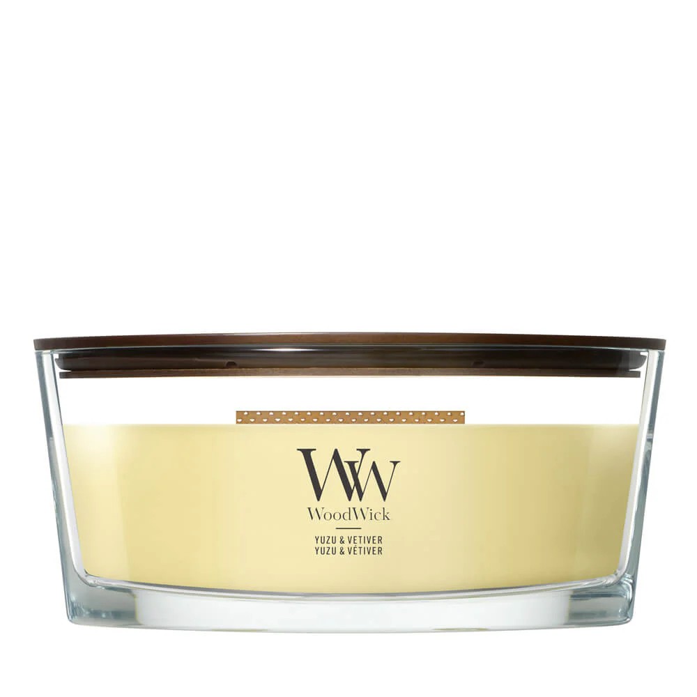 WoodWick Ellipse Lumânare mare Yuzu &amp; Vetiver
