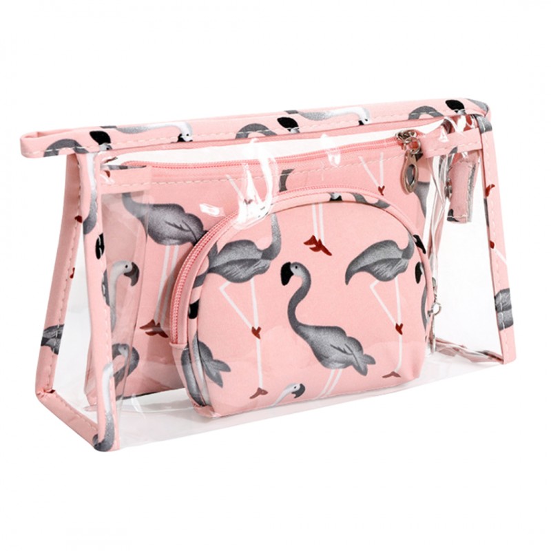 eCarla Set de trei genți cosmetice Flamingo KS65WZ1