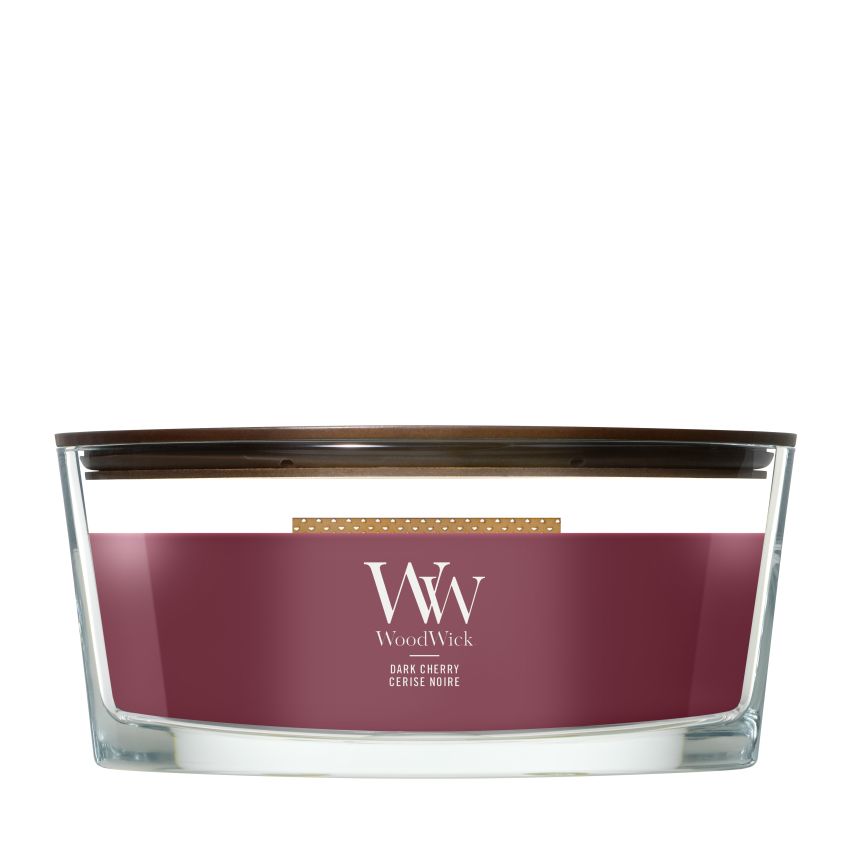 WoodWick Ellipse lumânare mare de cireș închis
