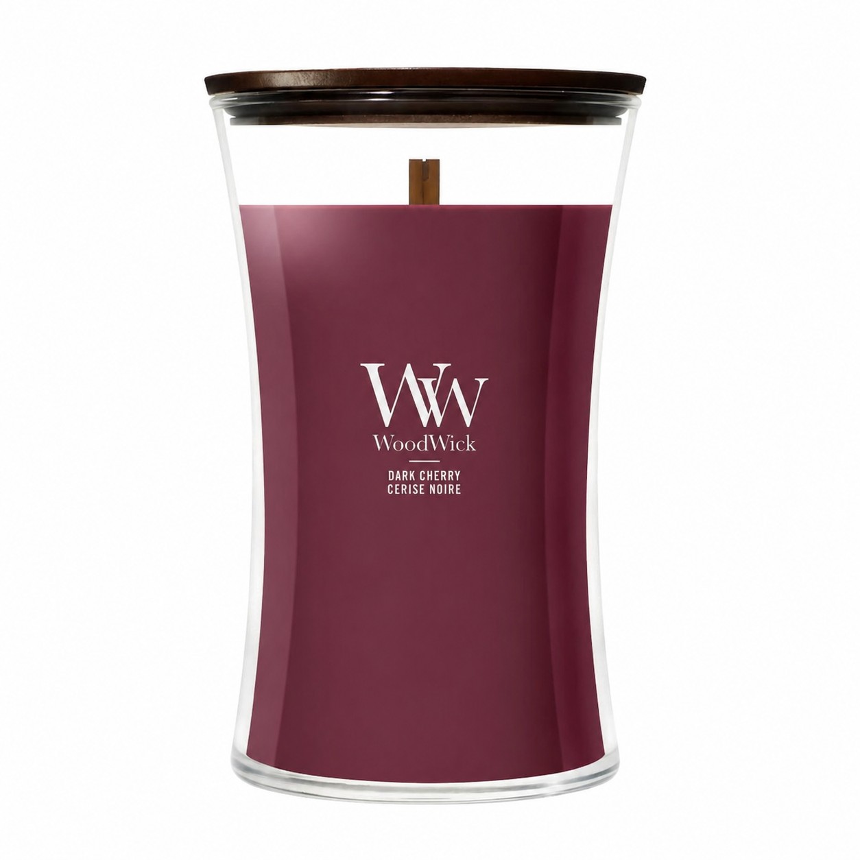 WoodWick Lumânare mare de cireș închis