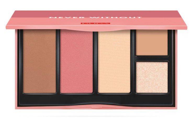 Pupa Never Without Paleta de conturare a feței 002 Medium
