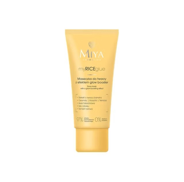 MIYA myRICEglue Mască de față cu efect de stimulare a strălucirii 60ml
