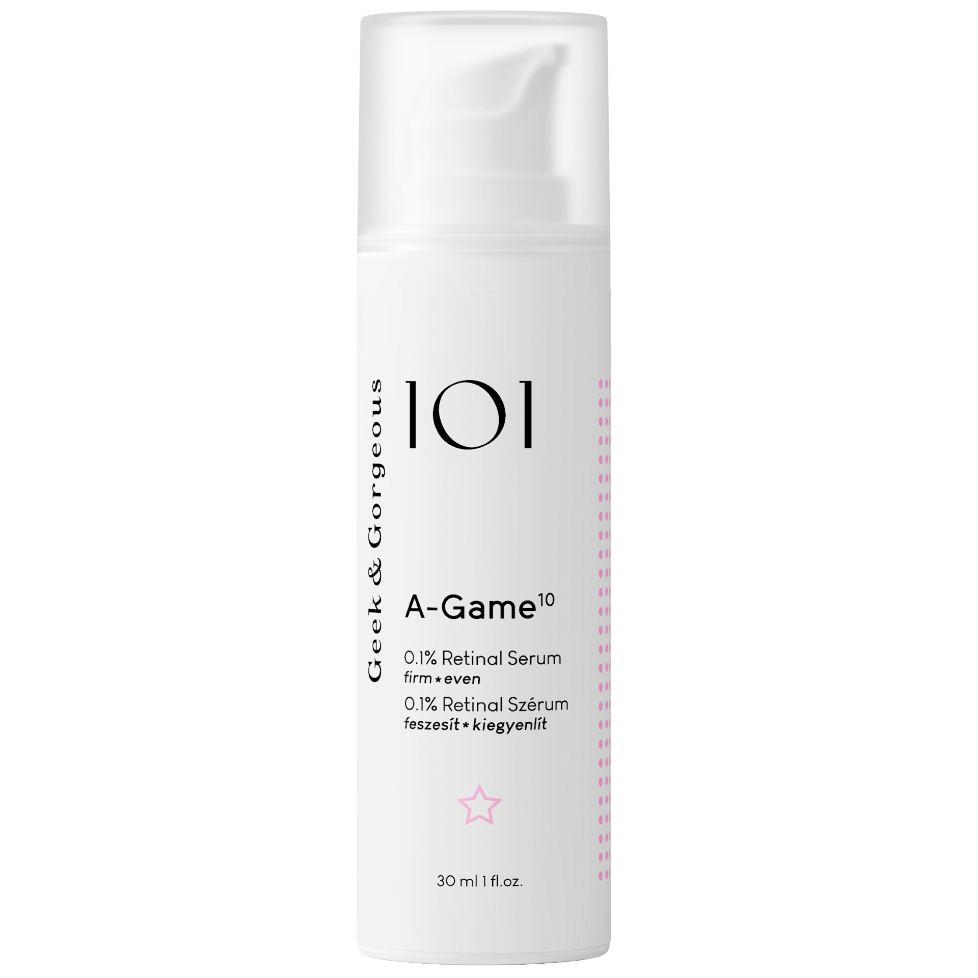 Geek & Gorgeous A-Game 10 Serum facial 0.1% Retinal 30ml