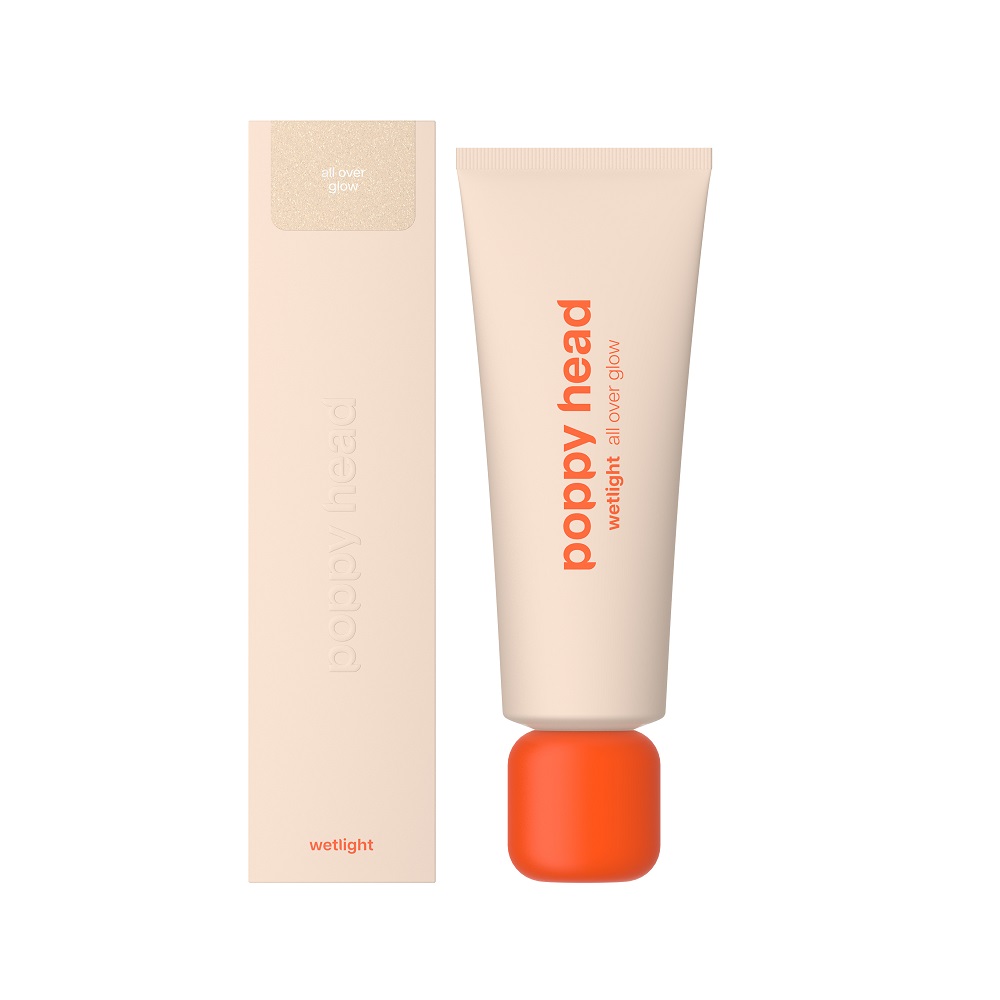 Poppy Head Wetlight Liquid Highlighter pentru față și corp 01 Glowsecco