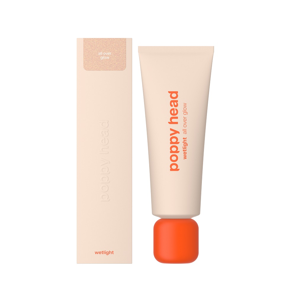 Poppy Head Wetlight Liquid Highlighter pentru față și corp 02 Glitterini