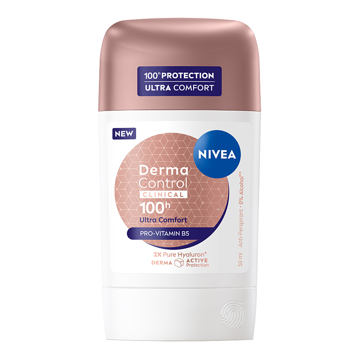 NIVEA Derma Control Clinical Ultra Comfort Antiperspirant Stick 100h Protecție 50ml