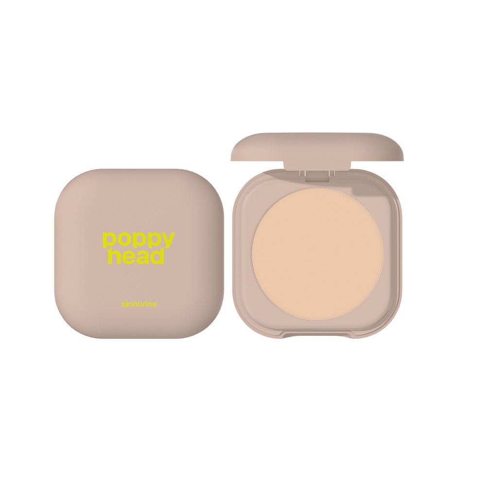 Poppy Head Skinivine Pudră fixatoare presată cu efect de estompare 02 Truly