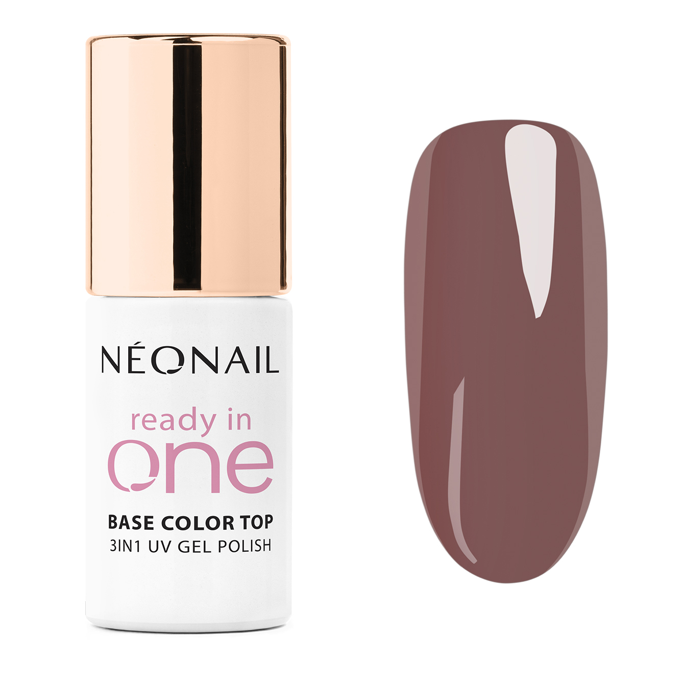 Neonail Ready In One Hybrid Varnish 3in1 07 One Mocha Brown
