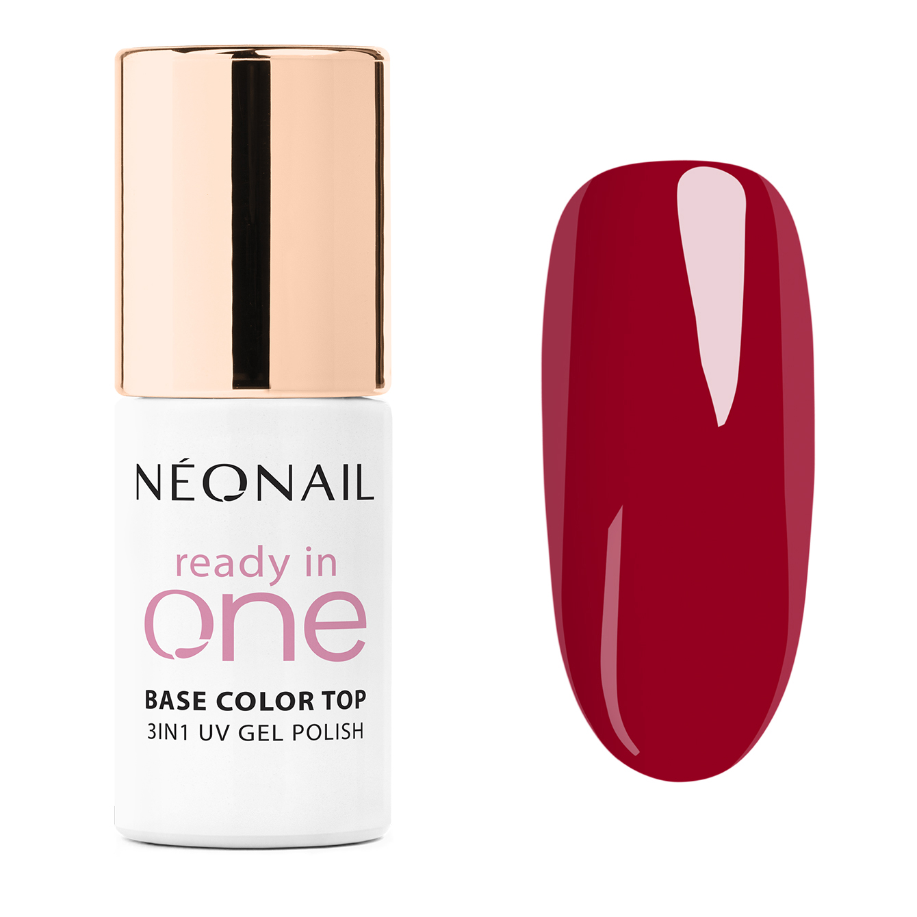 Neonail Ready In One 3-in-1 Hybrid Varnish 12 One Berry Red