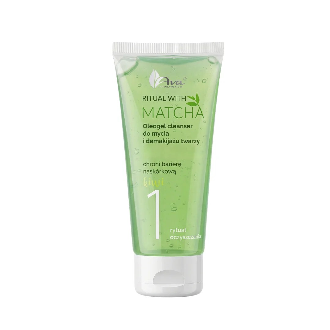 AVA Ritual With Matcha 1 Oleogel Clenaser pentru spălarea feței și demachiere 100ml
