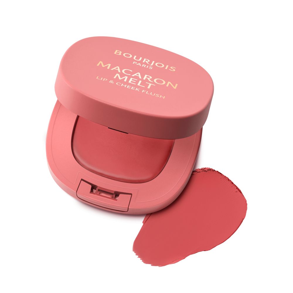 Bourjois Macaron Melt Multi-Purpose Blush și ruj spumă 02 Honey Nougat