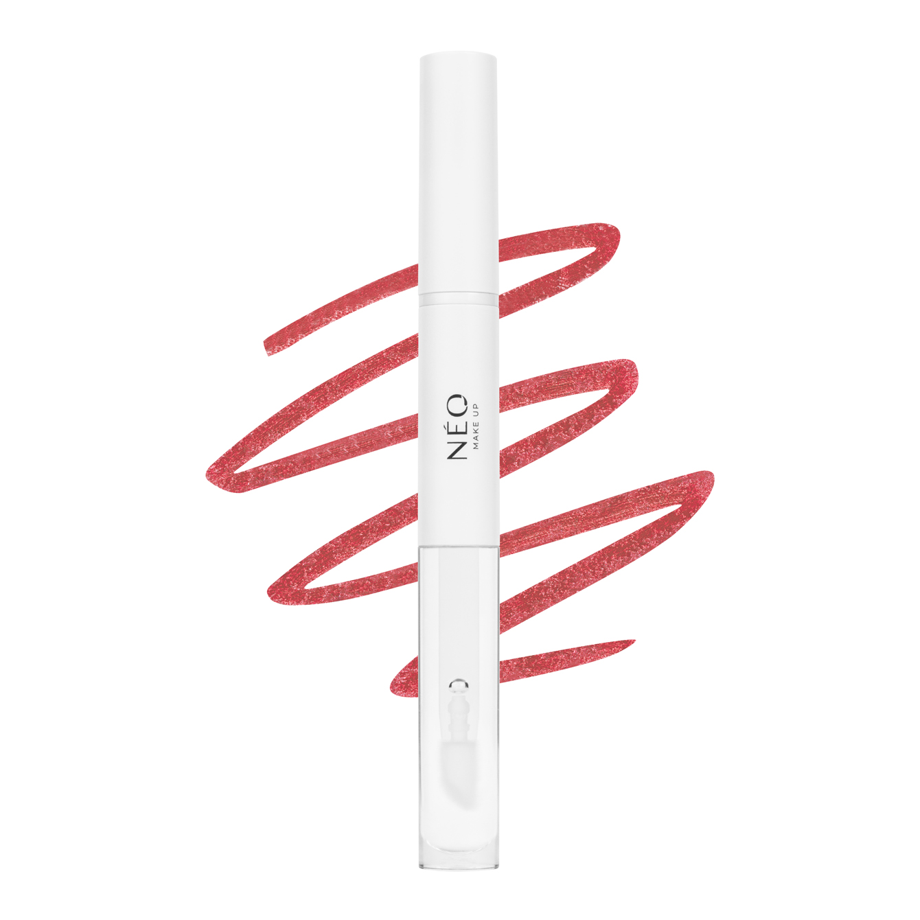 Neo Make Up 2-in-1 Lip Liner cu luciu de buze 01 Bold Red