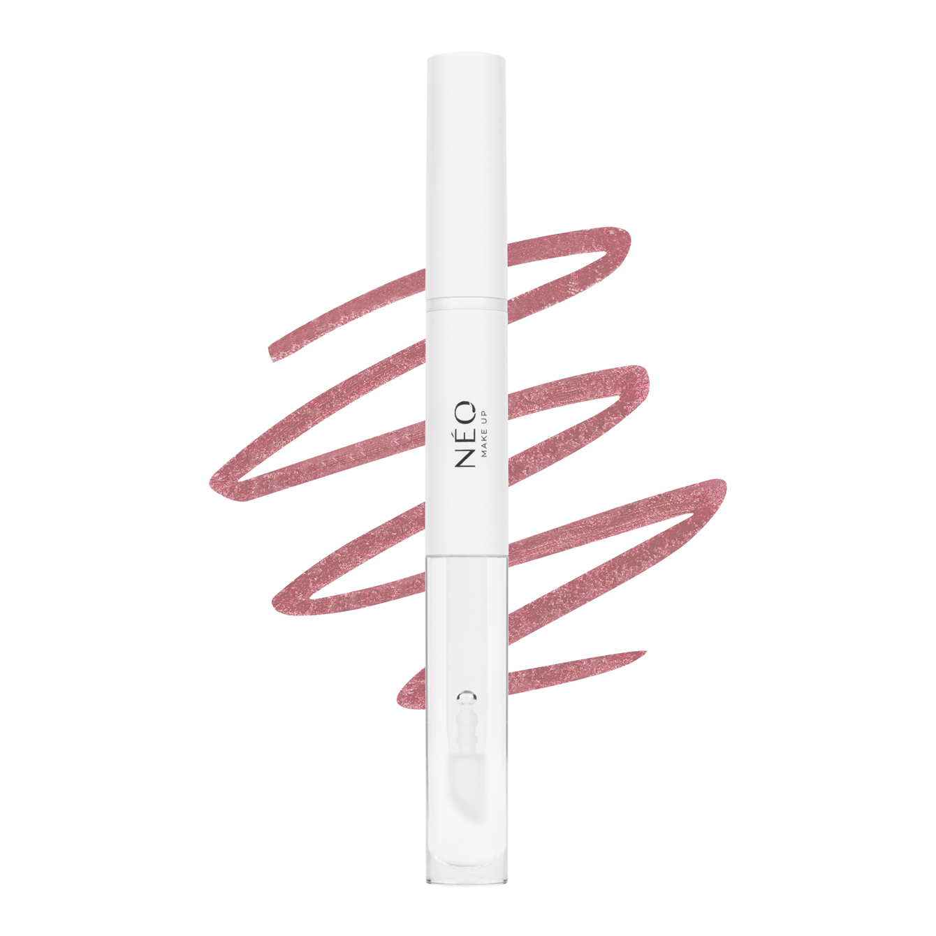 Neo Make Up 2-in-1 Lip Liner cu luciu de buze 02 Blushing Pink