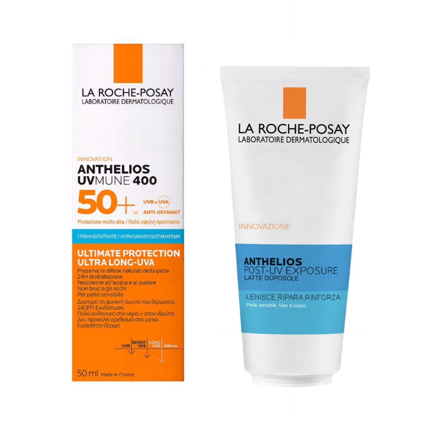 La Roche-Posay Anthelios Protecție solară combinată SPF50+ + Loțiune după plajă