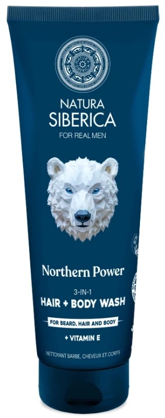 Natura Siberica Men Arctic Wild 3-in-1 Șampon pentru păr, barbă și corp 200ml