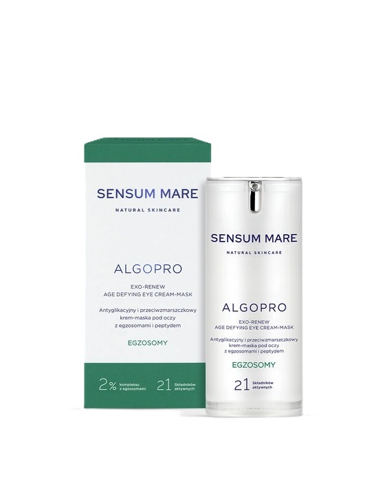 Sensum Mare Algopro Cremă de ochi antiglicație și antirid - mască cu exosomi și peptide 15ml