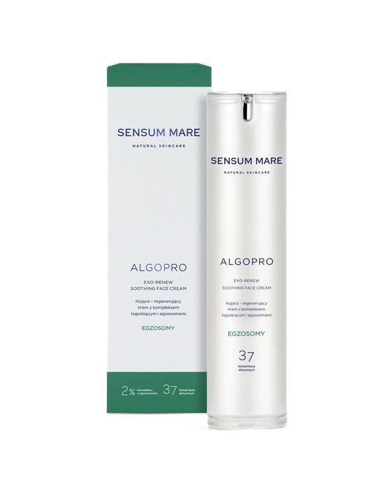 Sensum Mare Algopro Cremă regenerantă calmantă cu complex calmant și exosomi 50ml