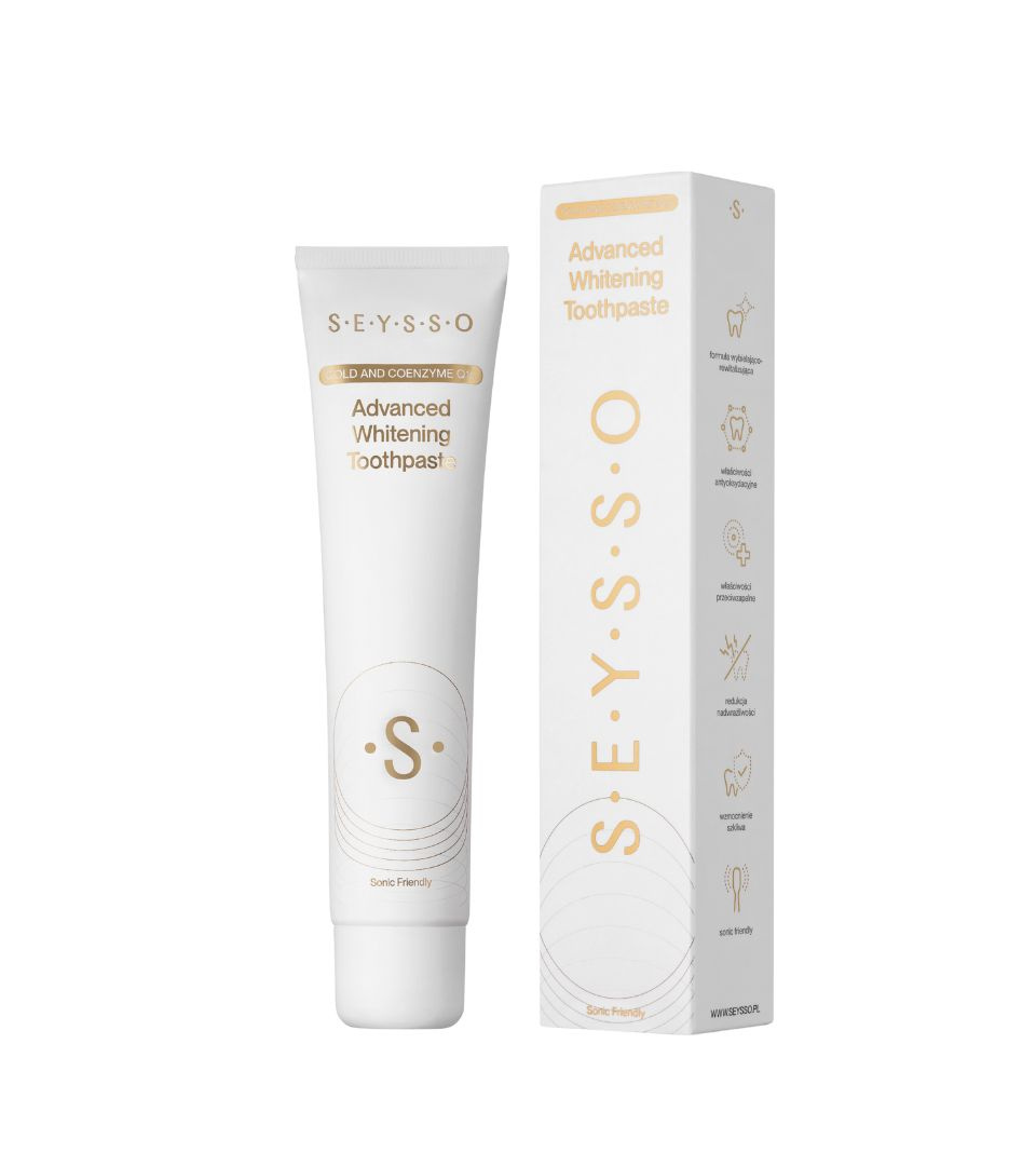 SEYSSO Gold Advanced Whitening Complex Pastă de albire și revitalizare cu coenzima Q10 75ml