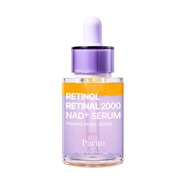 PURITO Retinol Retinal 2000 NAD+ Ser de față anti-îmbătrânire 30ml