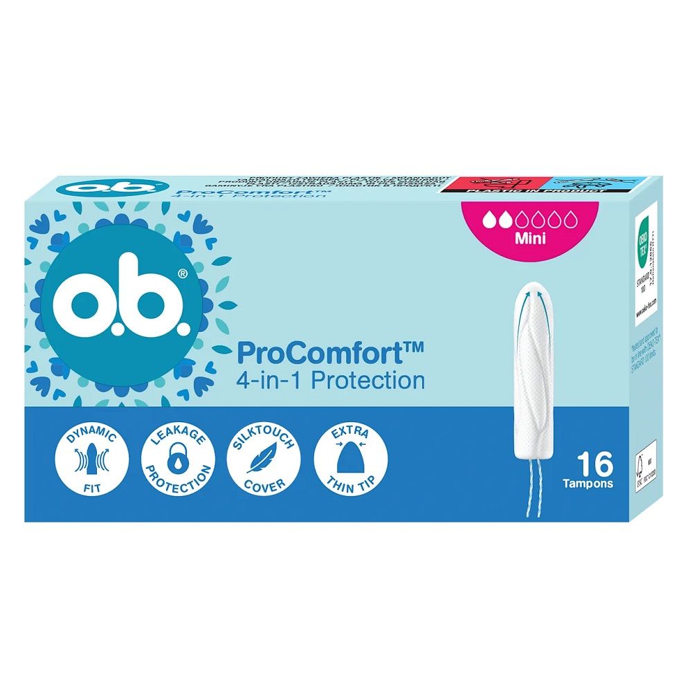 o.b. ProComfort 4in1 Mini Tampoane 16 buc