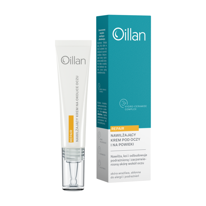 Oillan Repair Cremă de ochi și pleoape calmantă și hidratantă pentru piele sensibilă și uscată 15ml