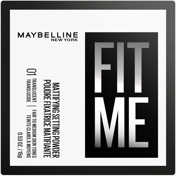 Maybelline Fit Me Mattifying Powder Pudră de față 01 Transparent