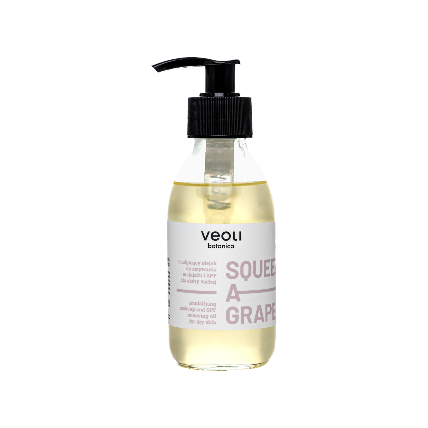 Veoli Botanica SQUEEZE A GRAPE Ulei emulgator demachiant și SPF pentru piele uscată 150ml