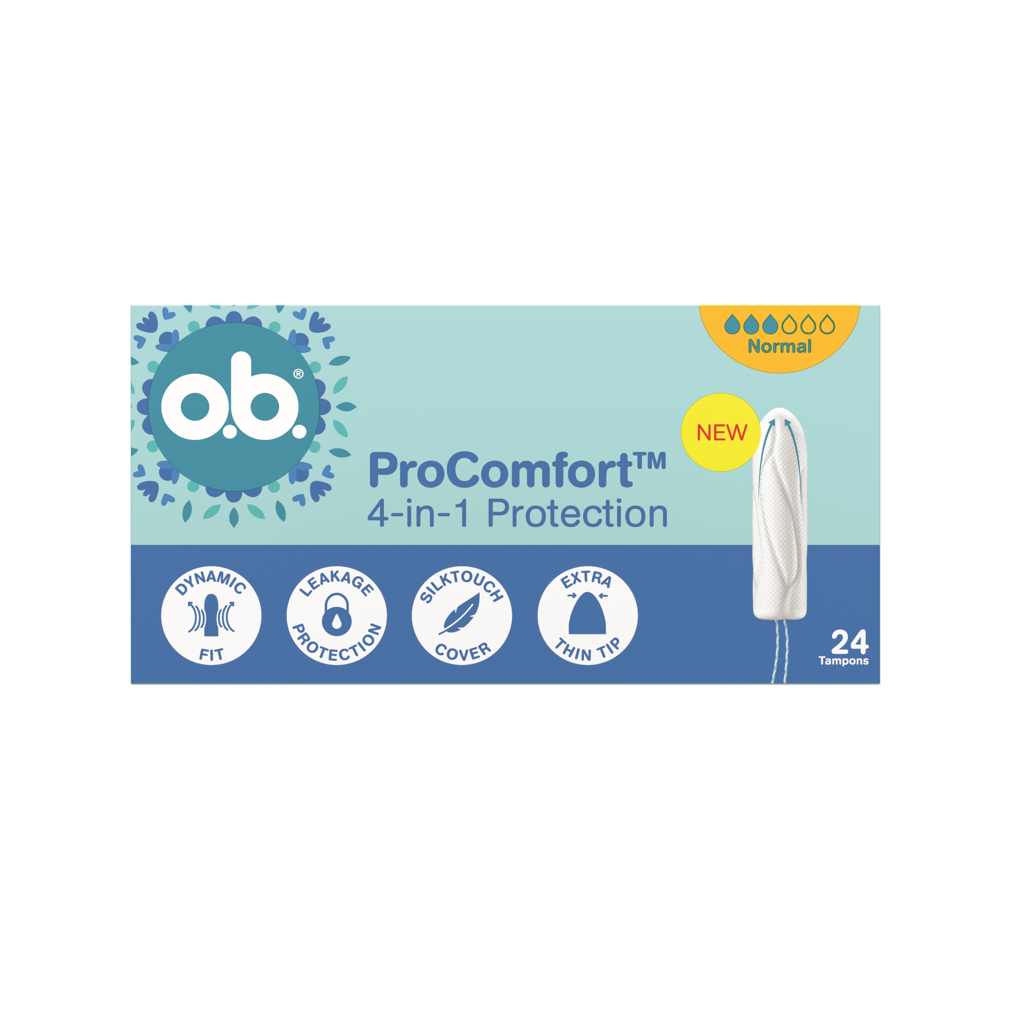 o.b. Tampoane ProComfort 4in1 Normal 24 buc