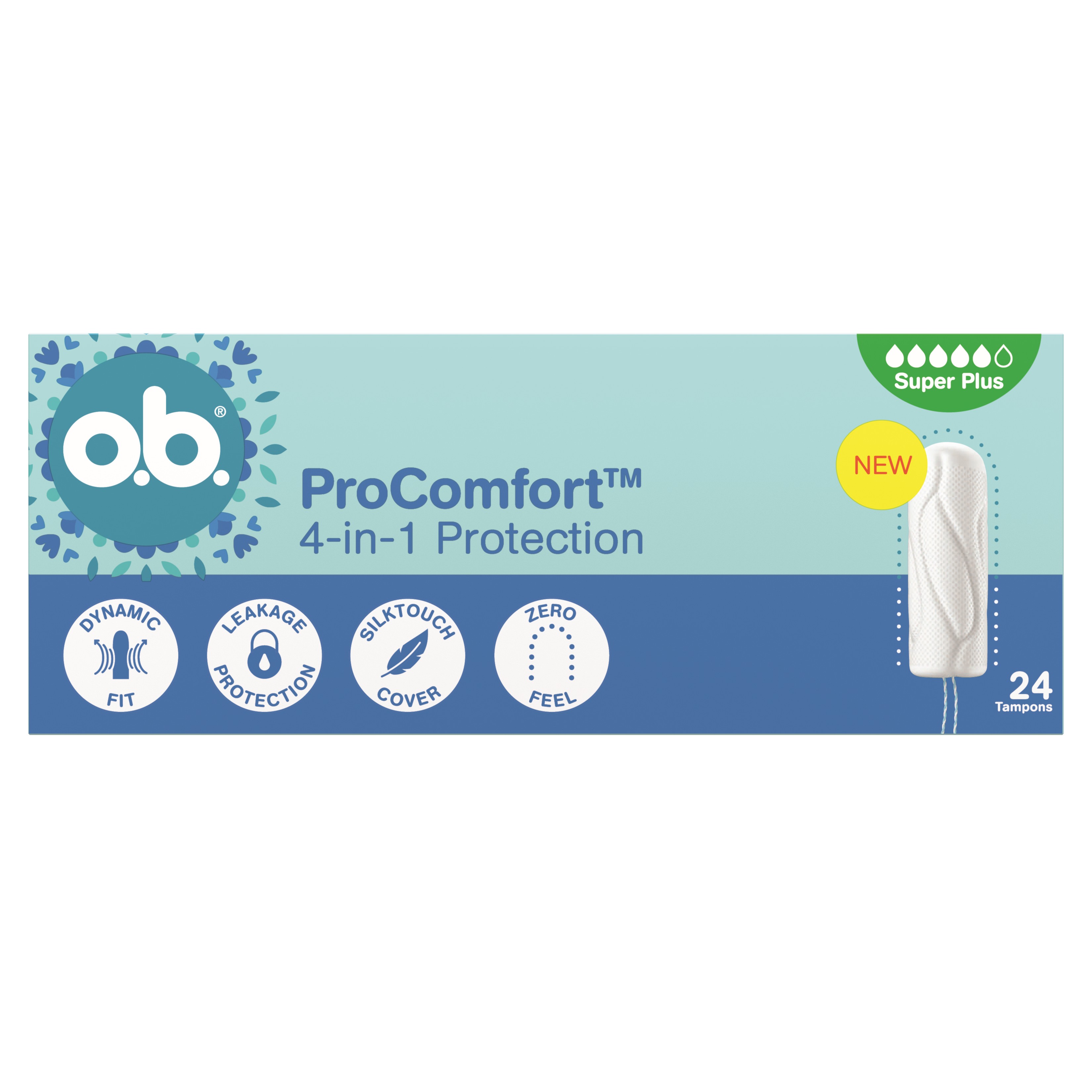 o.b. Tampoane ProComfort 4in1 Super Plus 24 buc