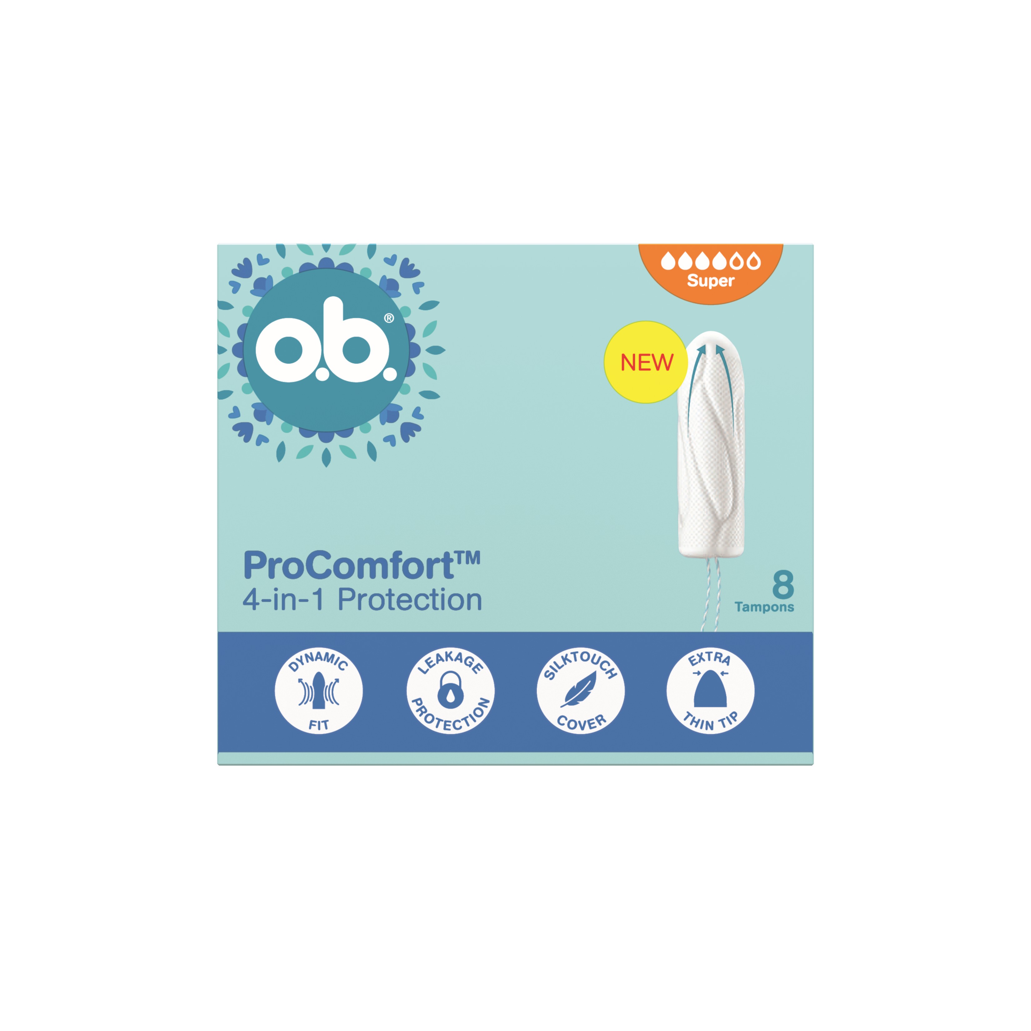 o.b. Tampoane ProComfort 4in1 Super 8