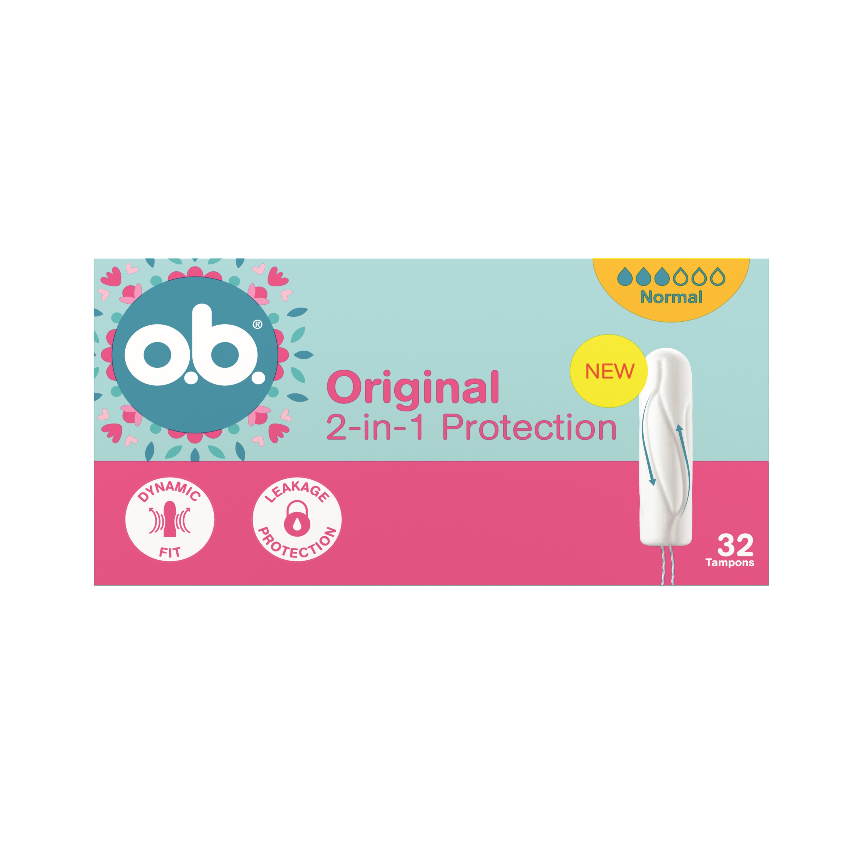 o.b. Tampoane Original 2in1 Normal 32 buc