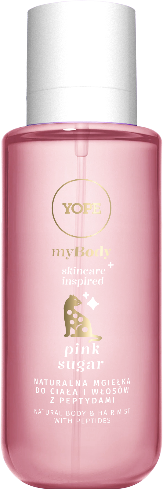 Yope myBody Pink Sugar Brumă naturală pentru corp și păr cu peptide 200ml