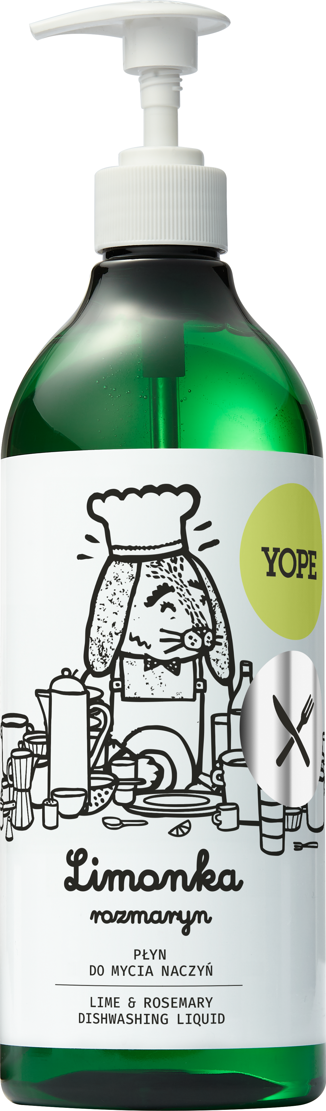 Lichid de spălat vase Yope Lime Rosemary 750ml