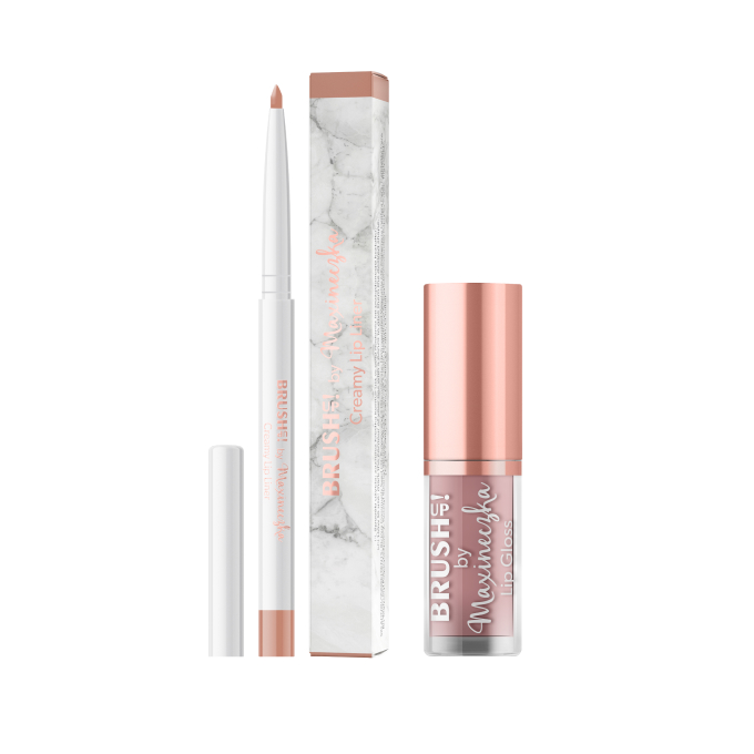 Brush Up! by Maxineczka Set de luciu de buze 02 + Lip Liner 02